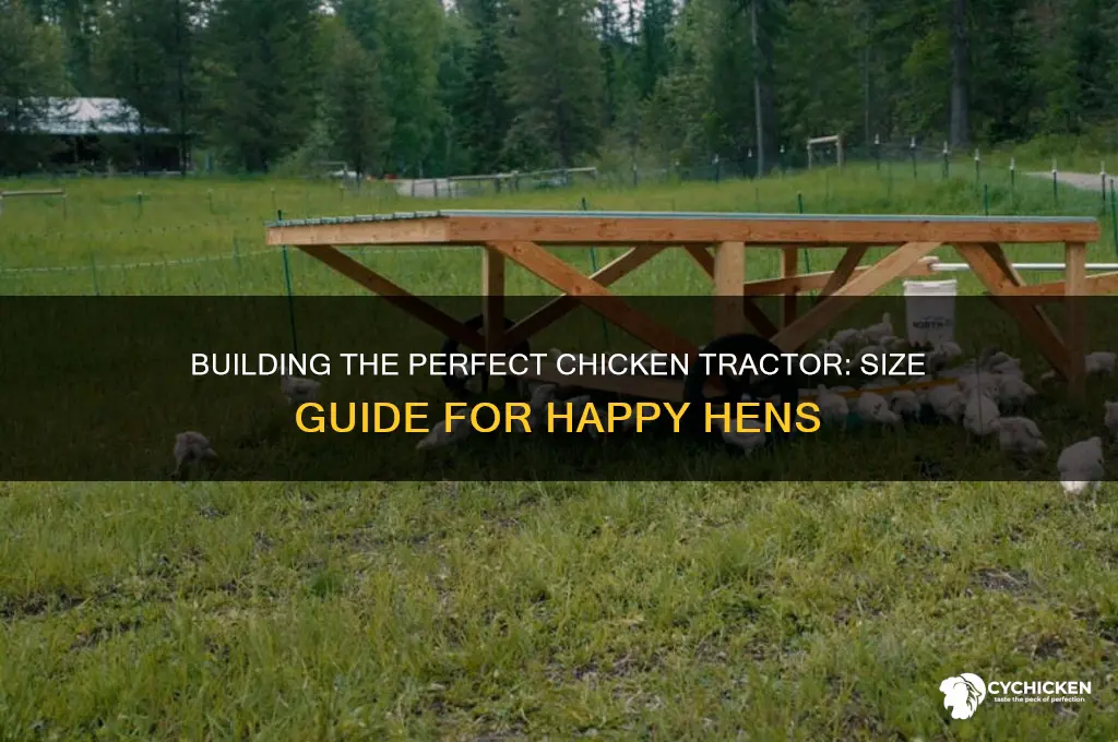 how big to build a chicken tracktor