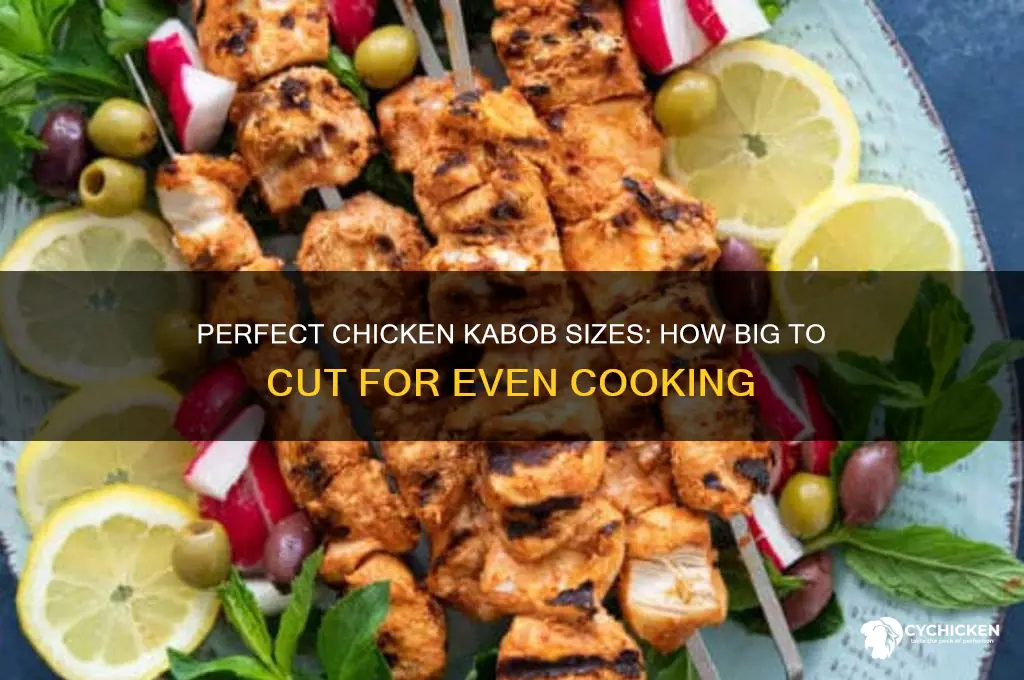 how big to cut chicken for kabobs