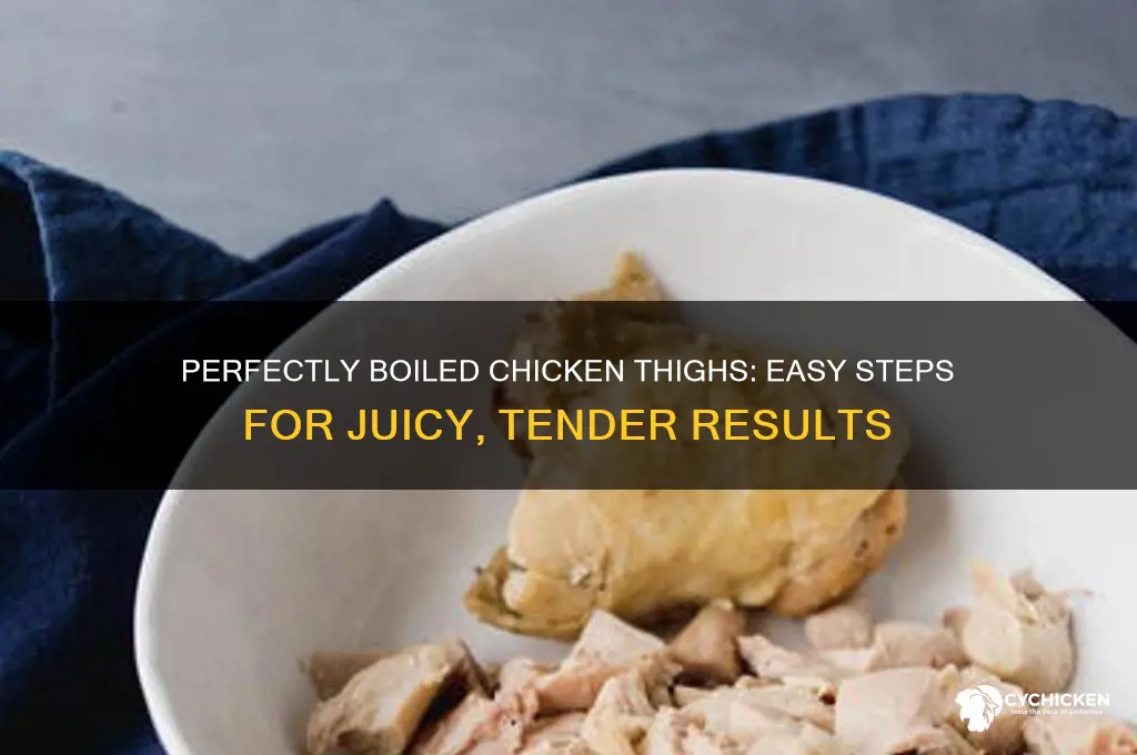 how can i boil chicken thighs