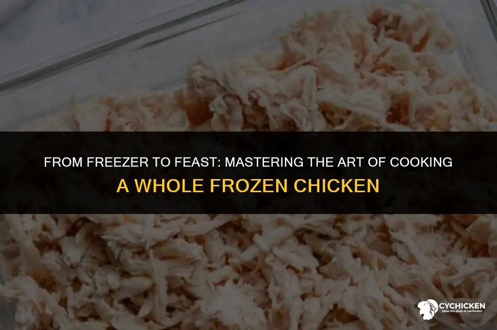 how can i cook a whole frozen chicken