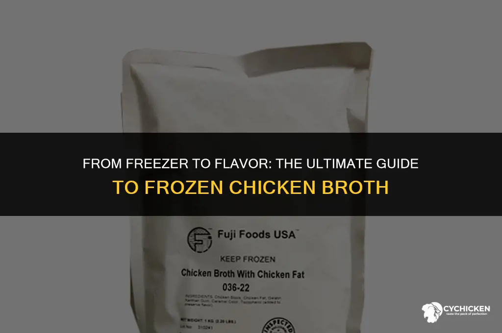 how can i frozen chicken broth