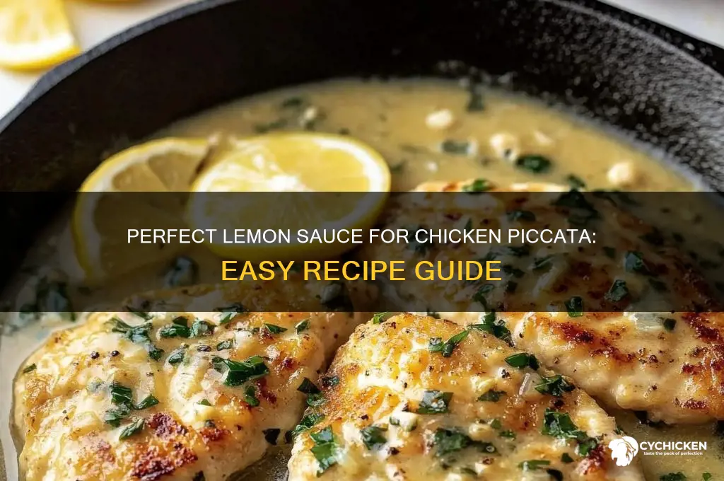 how can i make the lemon sauce for chicken piccata