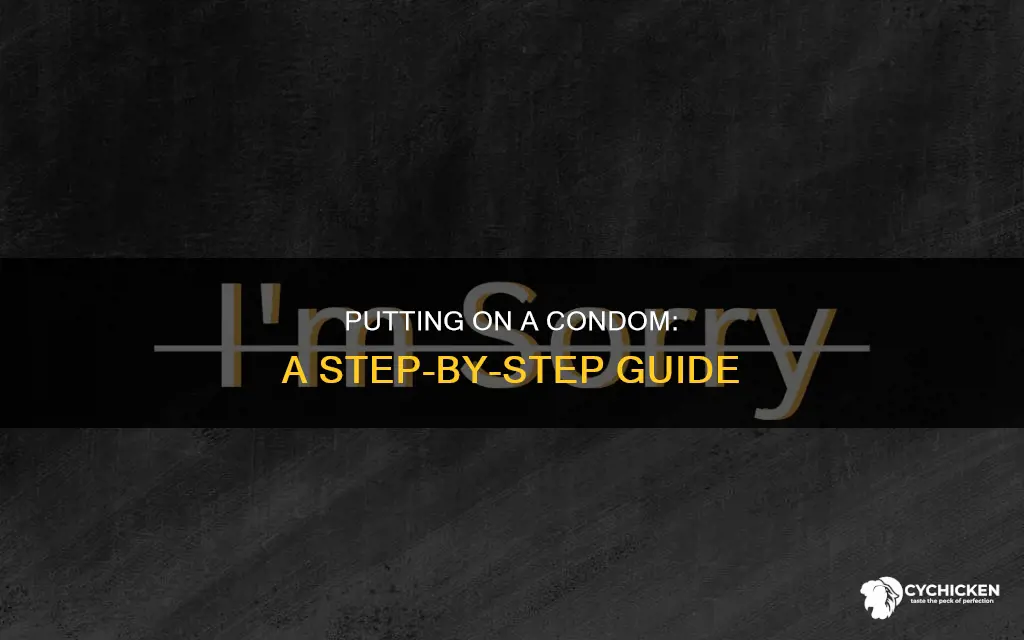 how chick pitting a condom on a guys cock gif