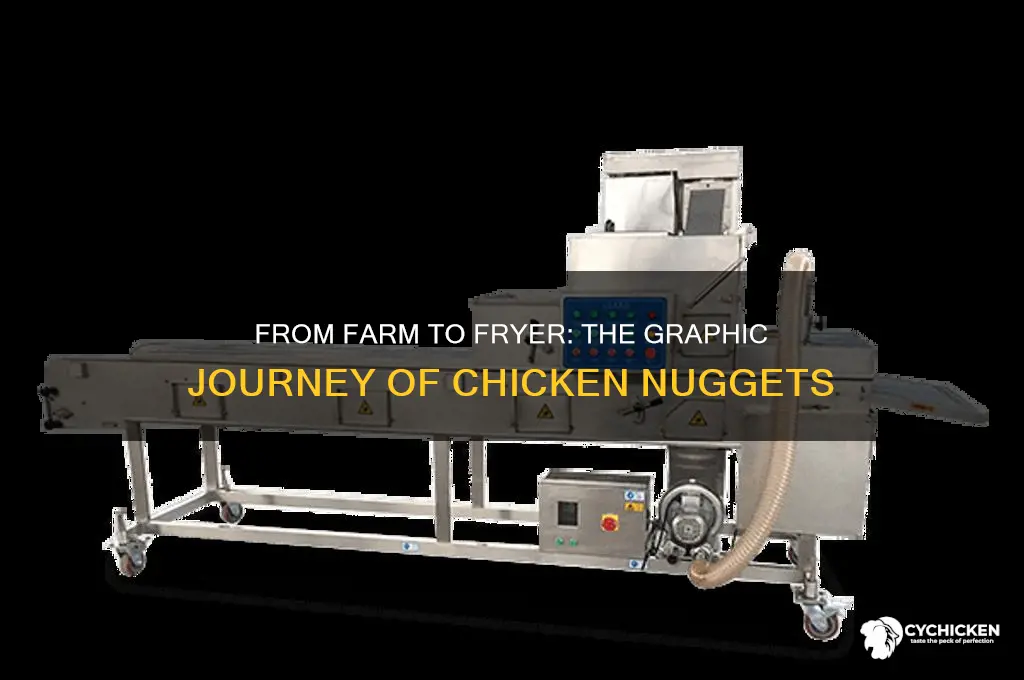 how chicken nuggets are made graphic