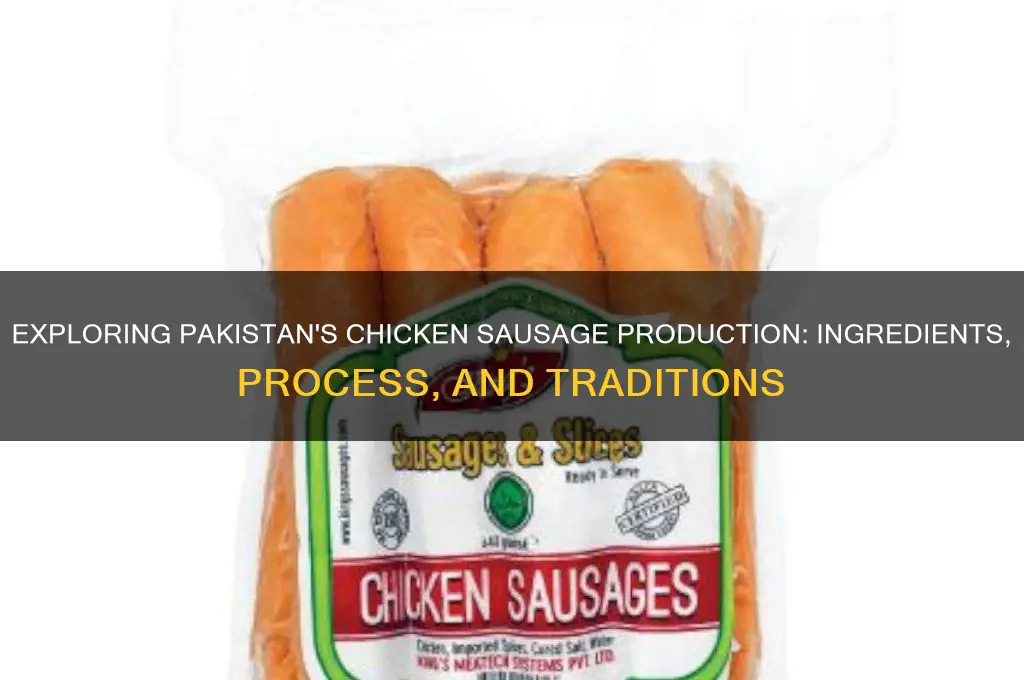 how chicken sausages are made in pakistan