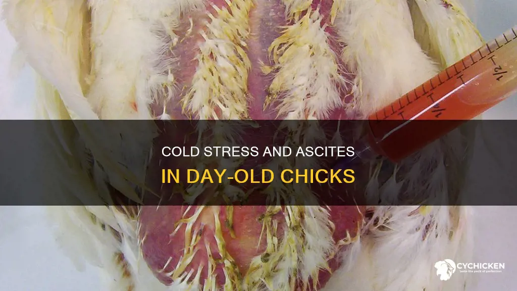 how cold stress lead to ascites in day old chicks