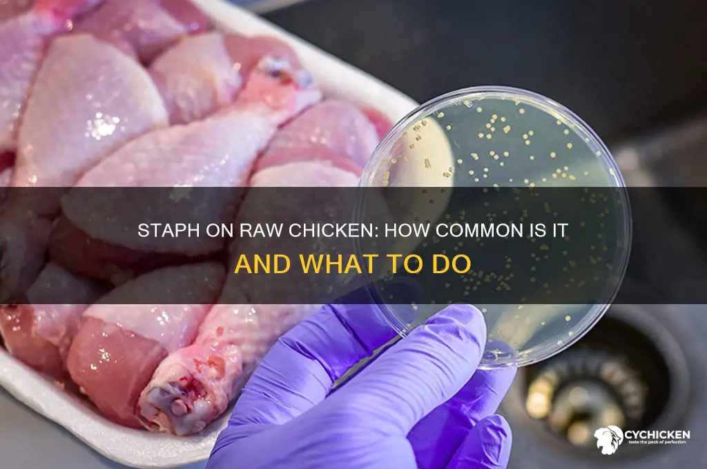 how commob is staph on raw chicken