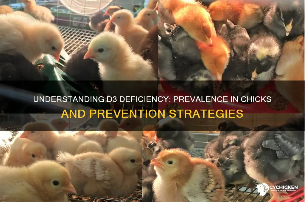how common is d3 deficiecy in chicks