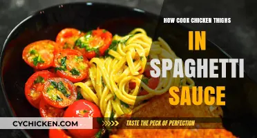 Delicious Chicken Thighs Simmered in Rich Spaghetti Sauce Recipe