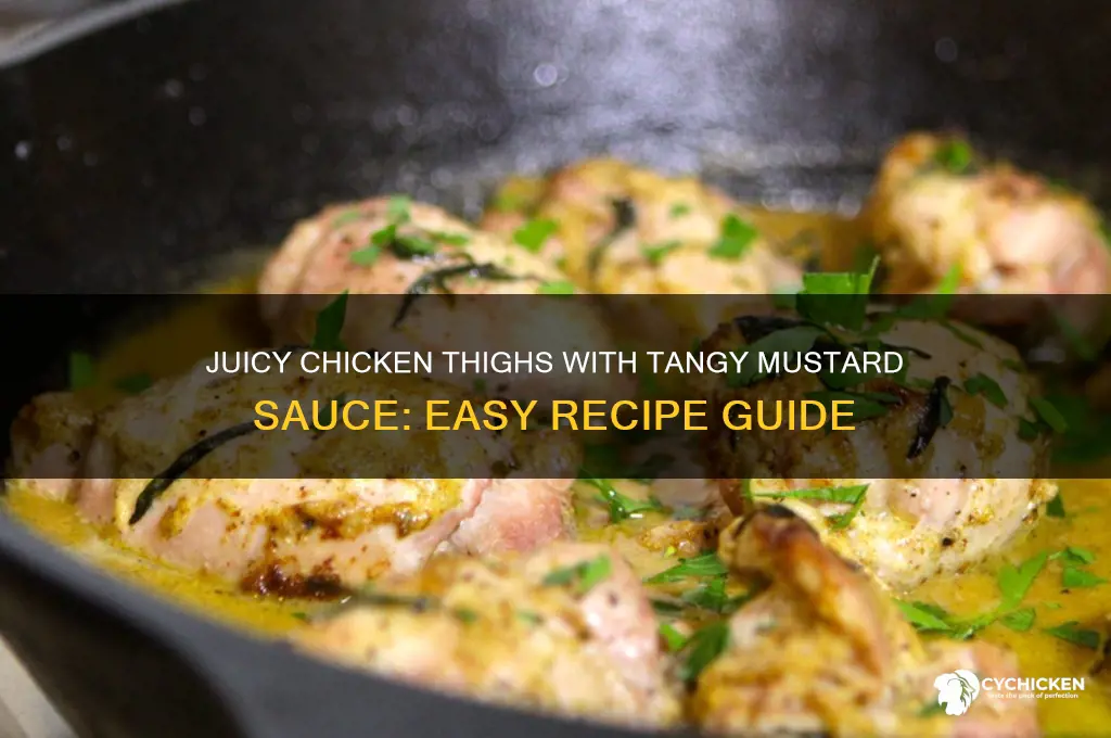 how cook chicken thighs with mustard sauce
