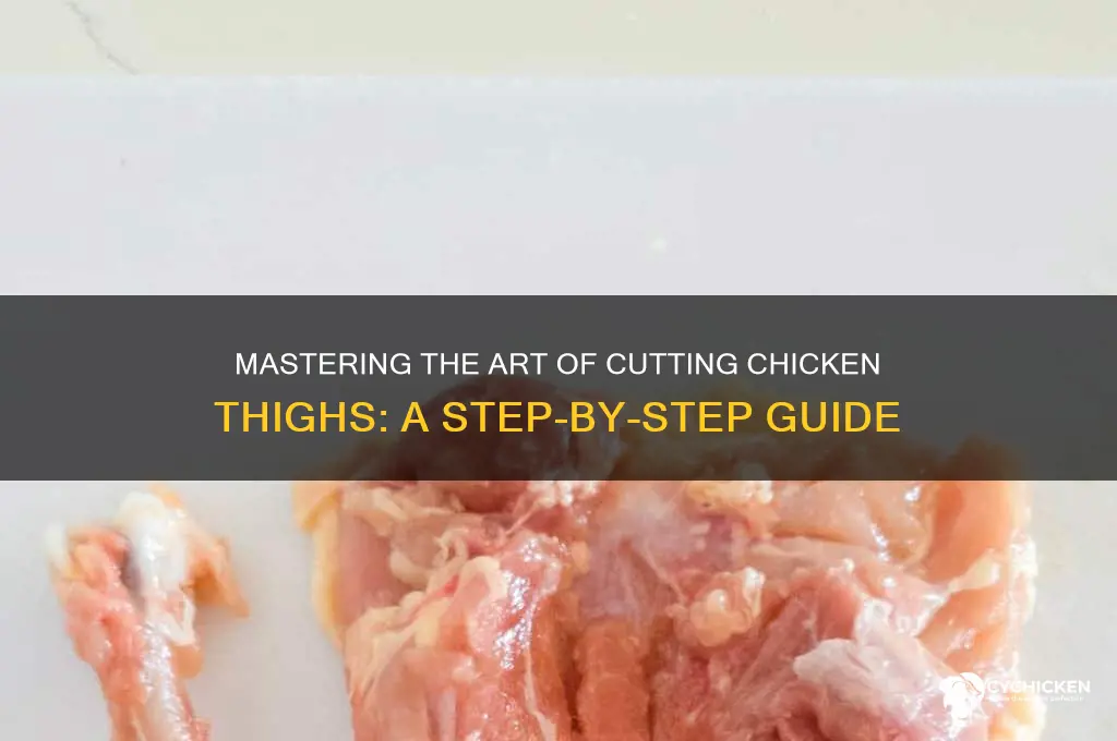 how cut chicken thighs