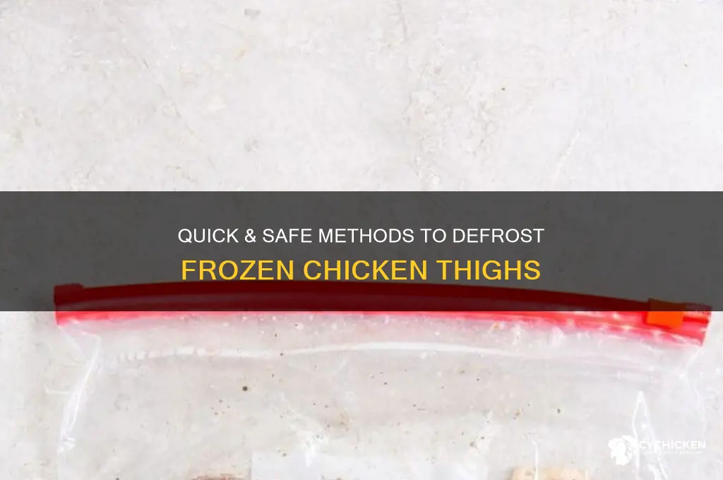 how defrost frozen chicken thighs