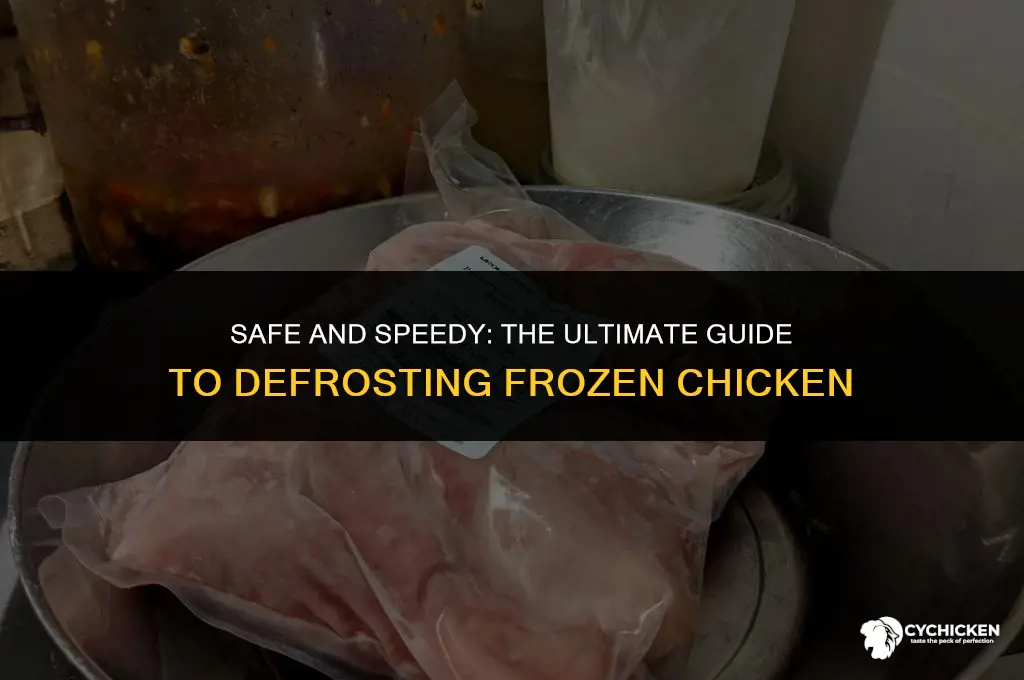 how defrost frozen chicken