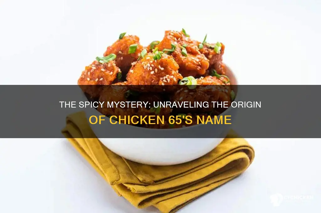 how did chicken 65 got its name
