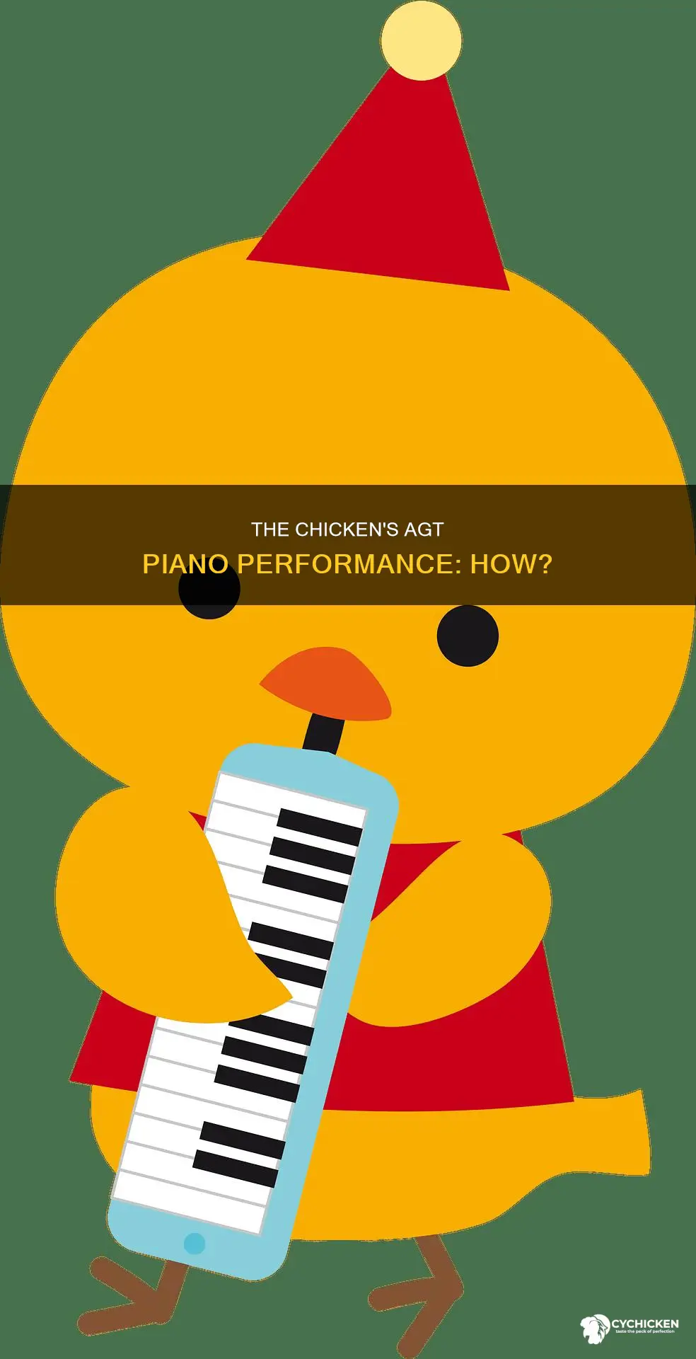 how did the chicken play the piano on agt