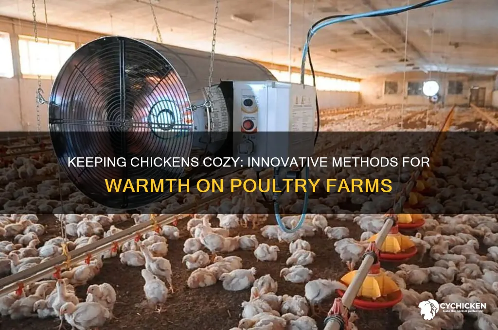 how do chicken farms keep their chickens warm