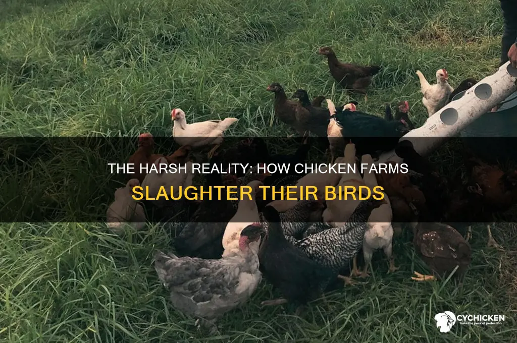 how do chicken farms kill their chickens