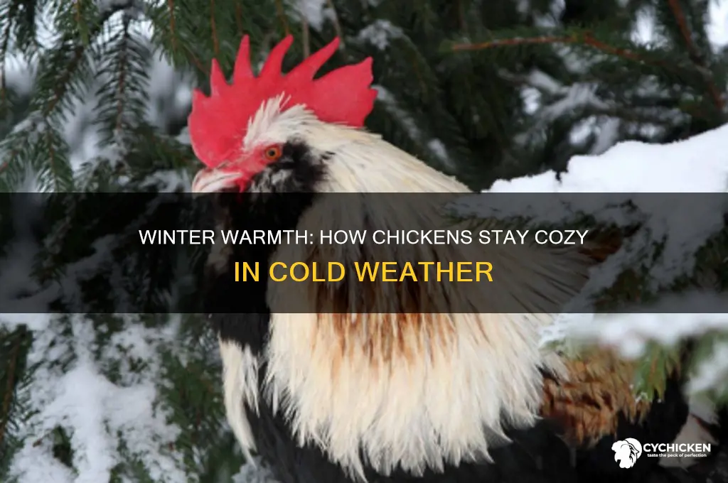 how do chicken stay warm in the winter