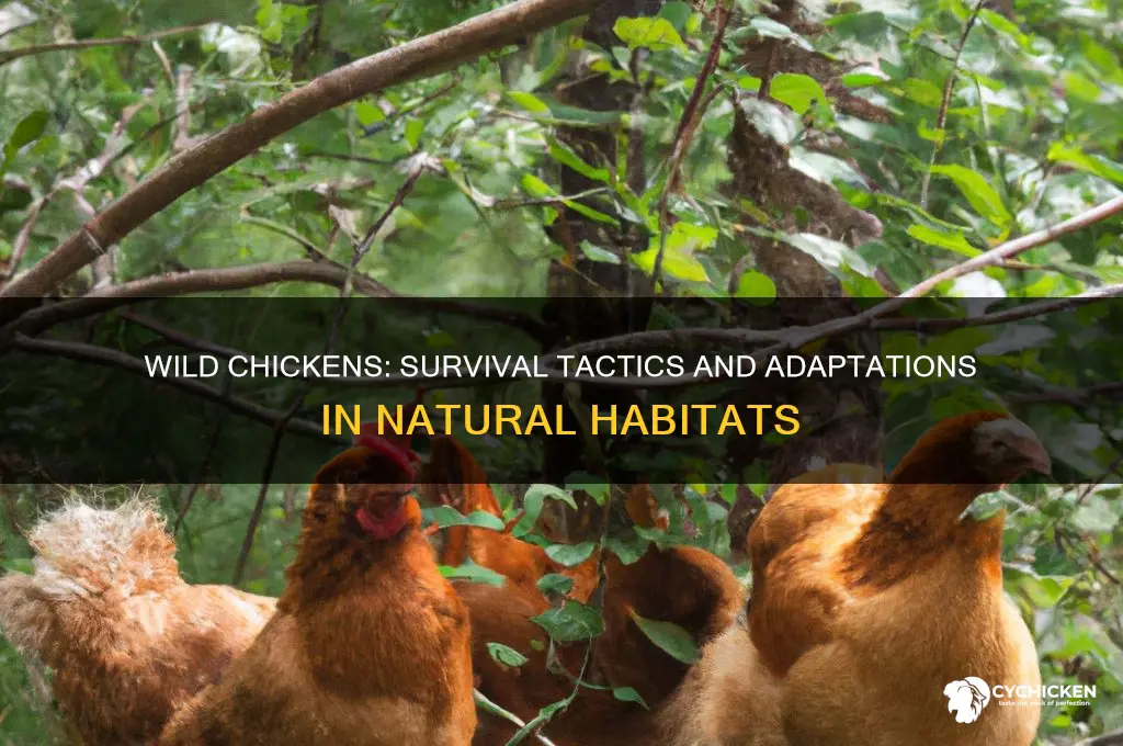 how do chicken survive in the wild