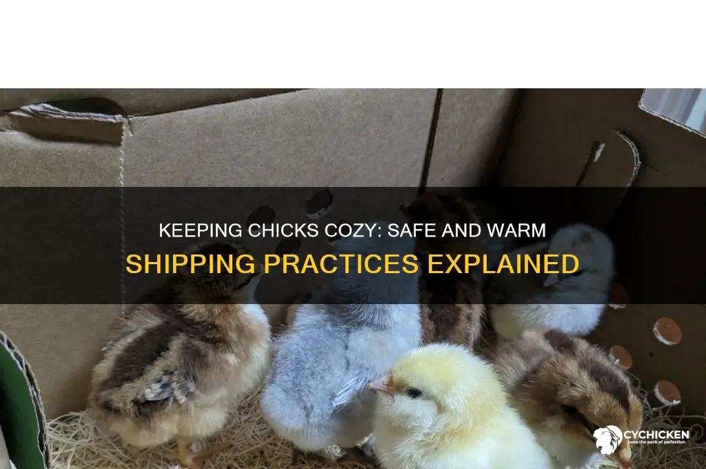 how do chicks stay warm during shipping