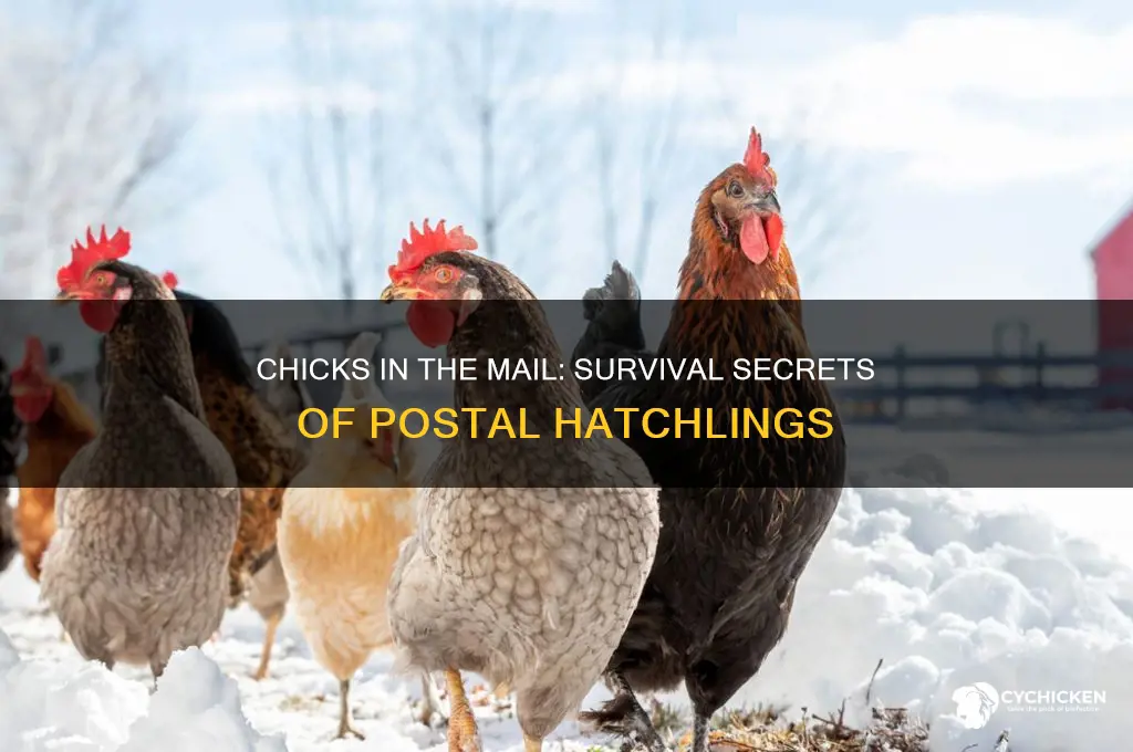 how do chicks survive in the mail