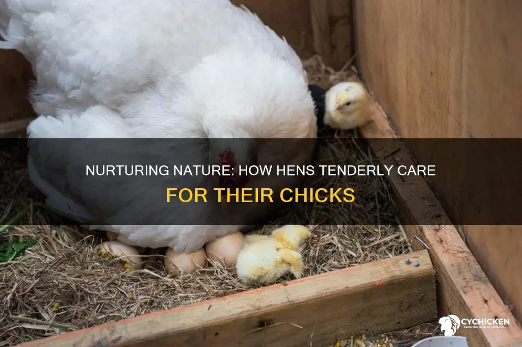 how do hens care for their chicks
