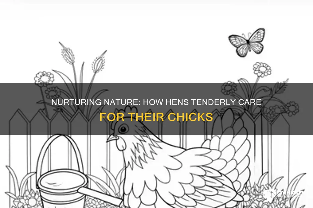 how do hens take care of their chicks