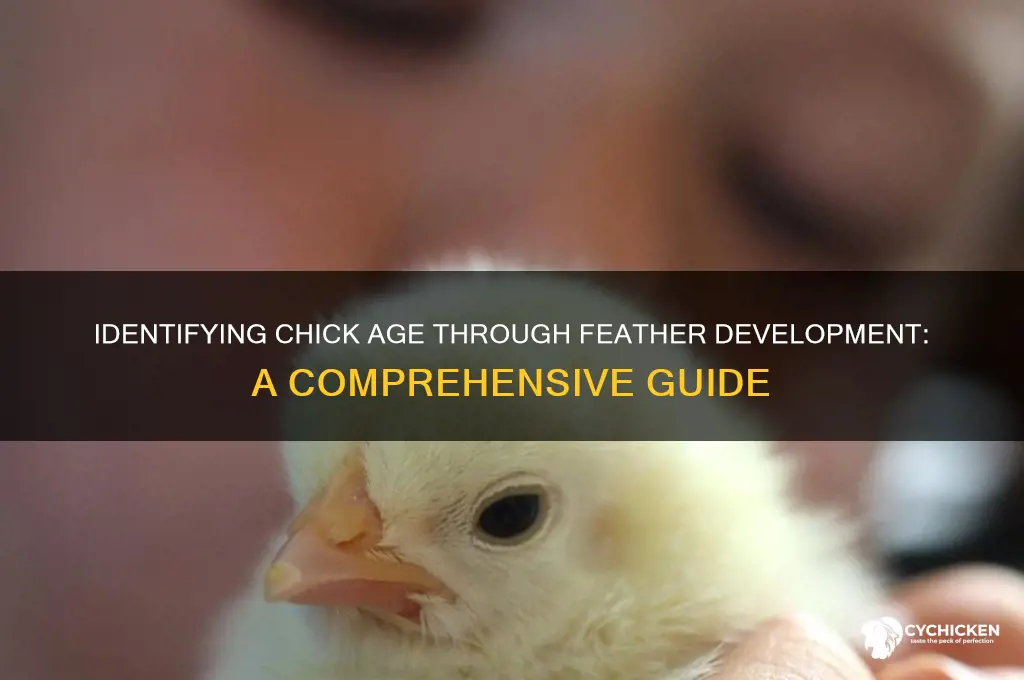 how do i age a chick by feathers