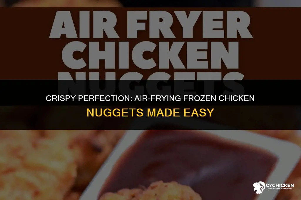 how do i air fry frozen chicken nuggets