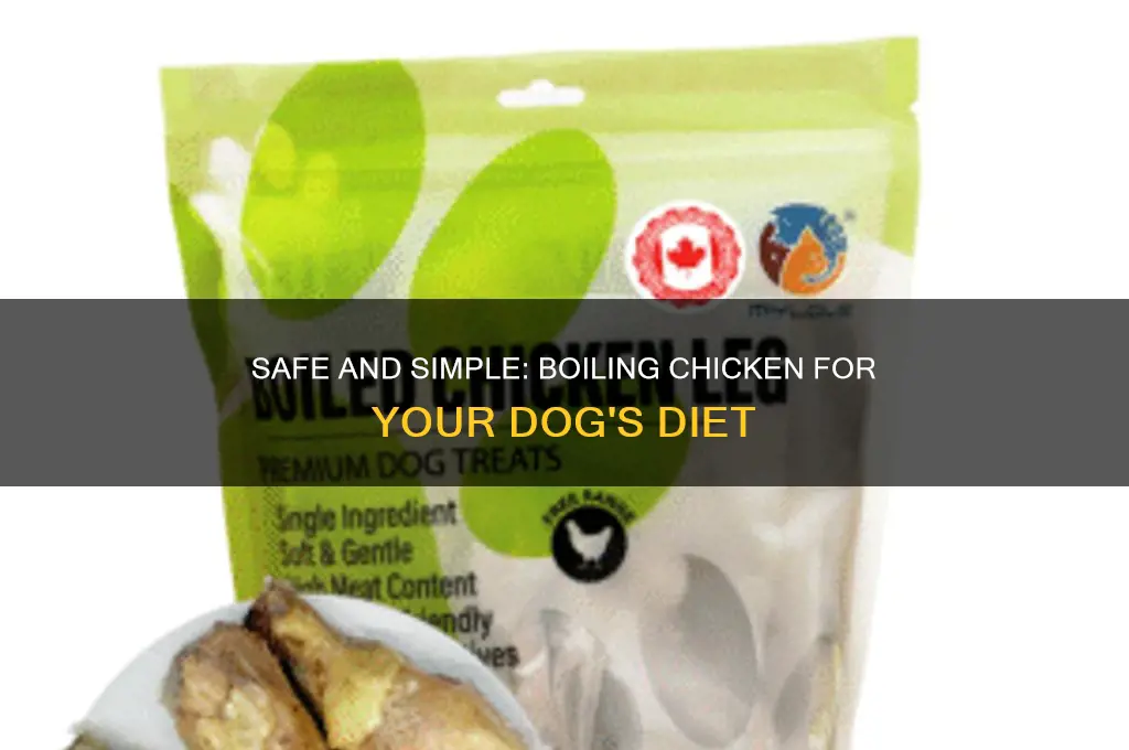 how do i boil chicken for a dog