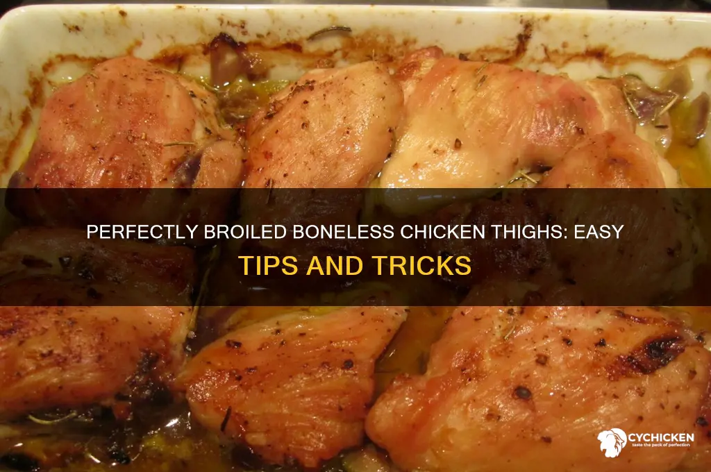 how do i broil boneless chicken thighs