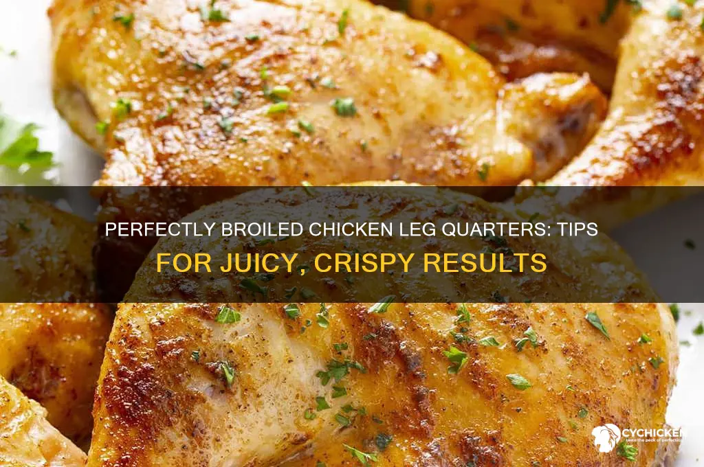 how do i broil chicken leg quarters