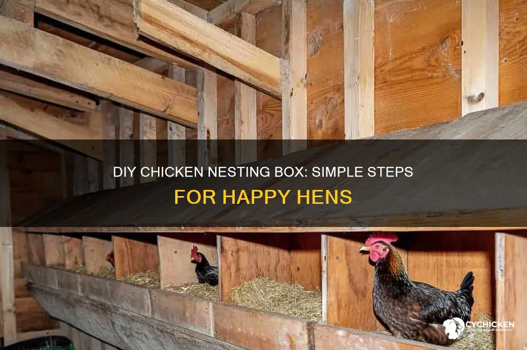 how do i build chicken nesting box