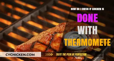 Checking Chicken Doneness: Thermometer Usage