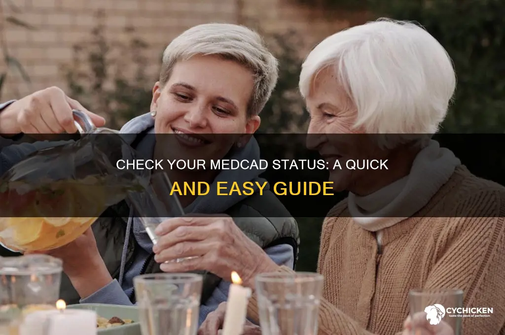 how do i chick my medcad statis