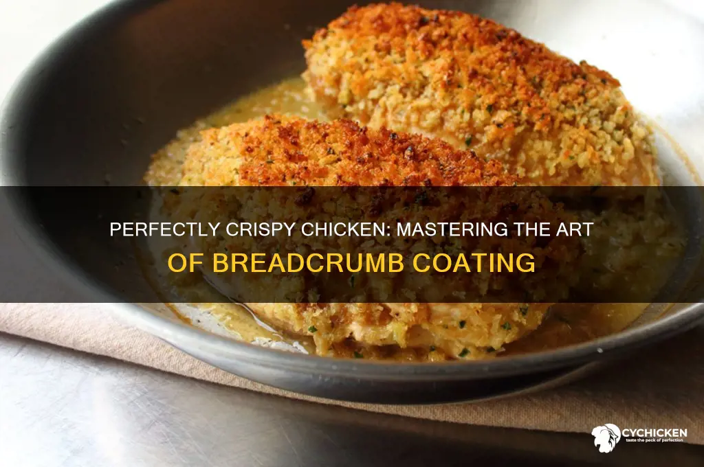 how do i coat chicken in breadcrumbs