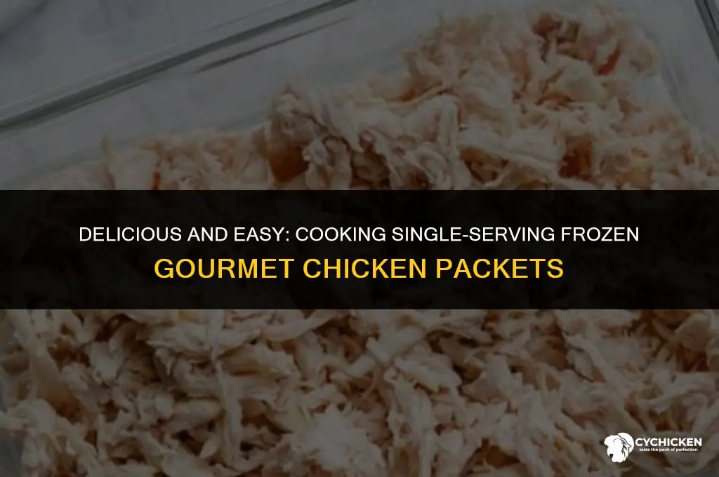 how do i cook single serving frozen gourmet chicken packet