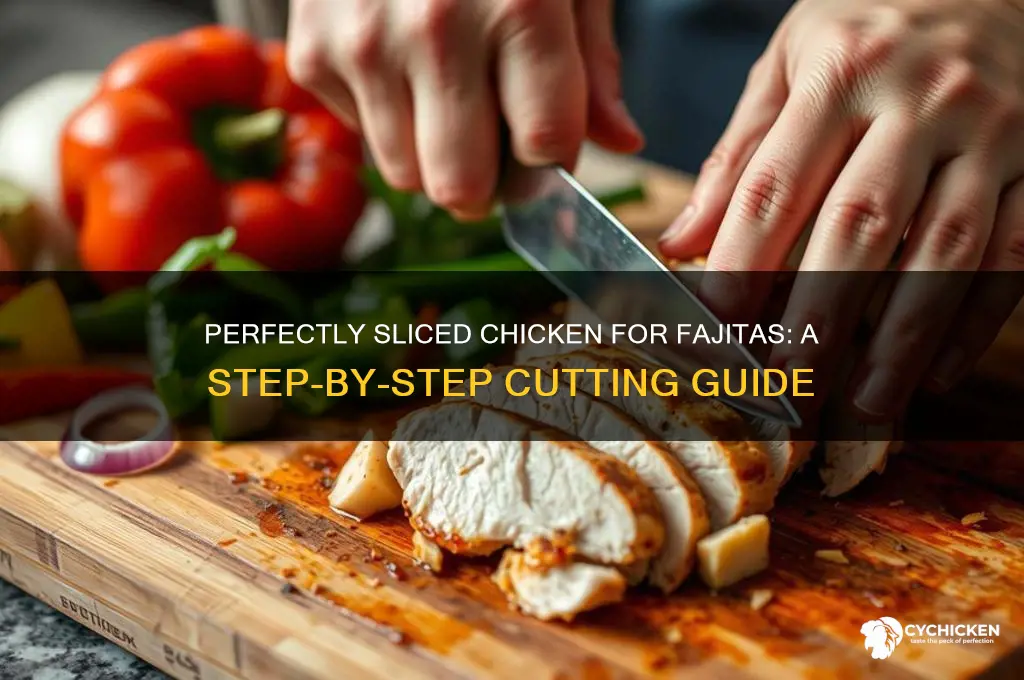 how do i cut chicken for fajitas