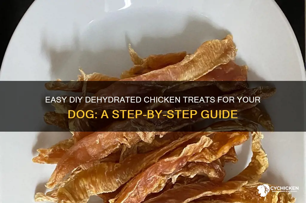 how do i dehydrate chicken for dog treats