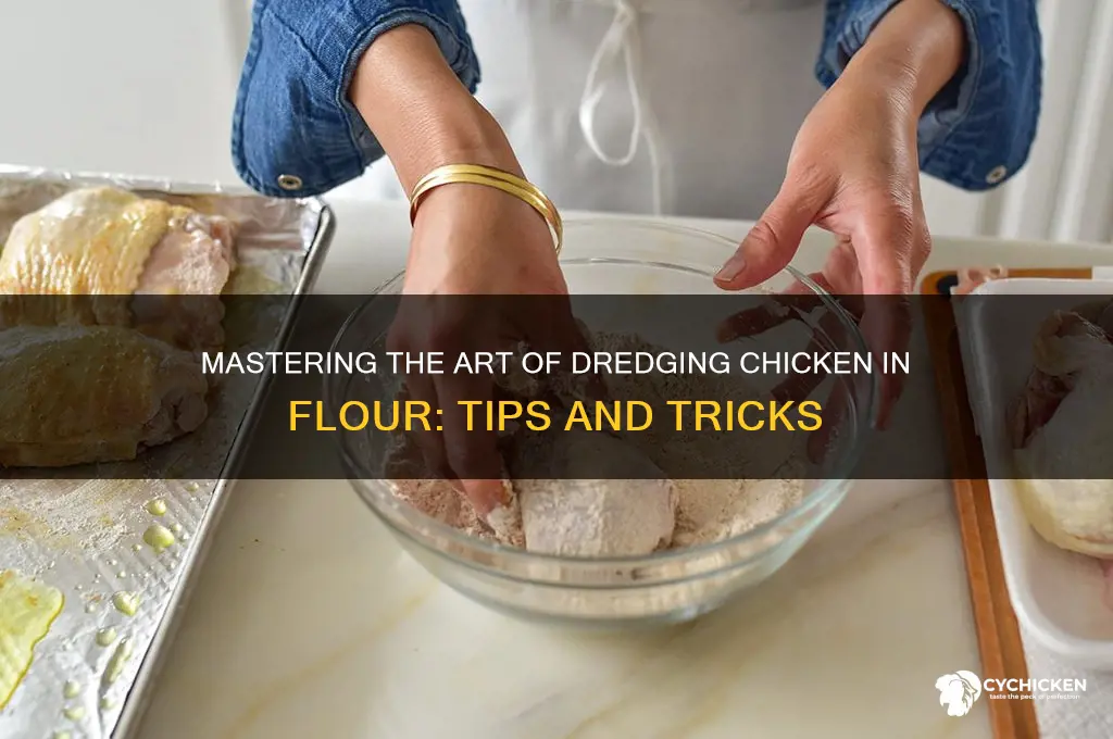 how do i dredge chicken in flour