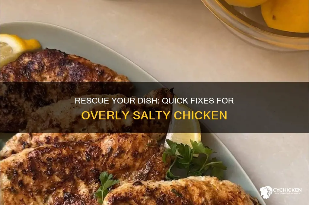 how do i fix chicken made to salty