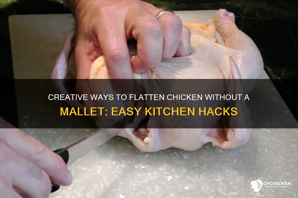 how do i flatten chicken without a mallet
