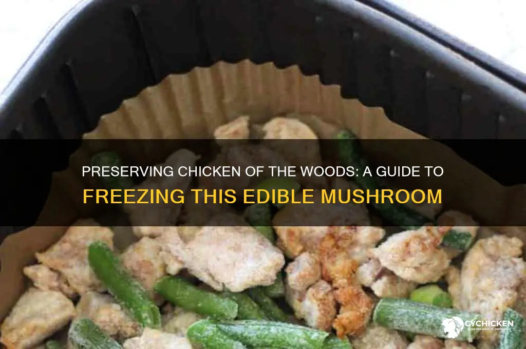 how do i freeze chicken of the woods