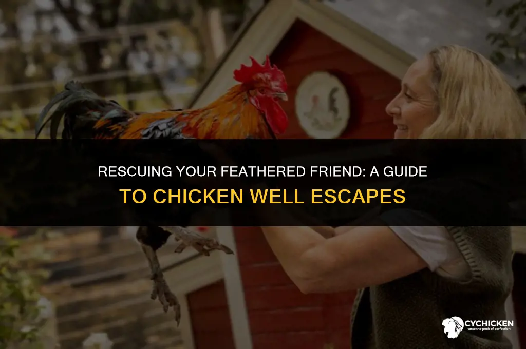 how do i get the chicken out of the well