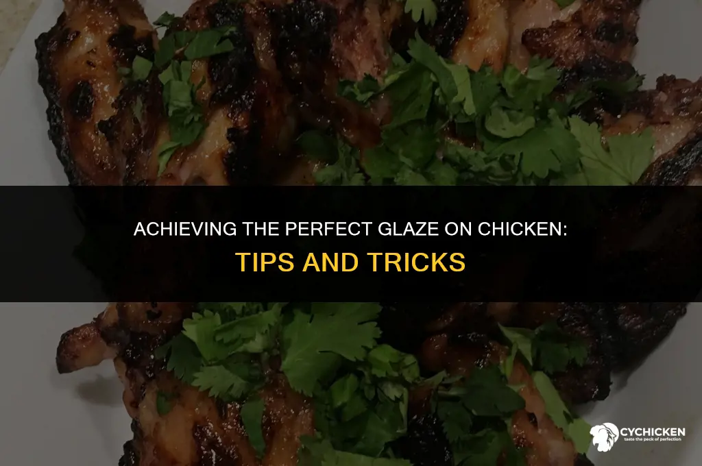 how do i get the glaze on chicken