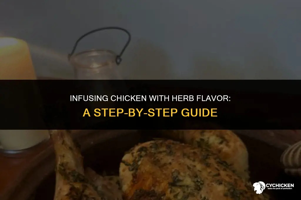 how do i get the herb flavor inside the chicken