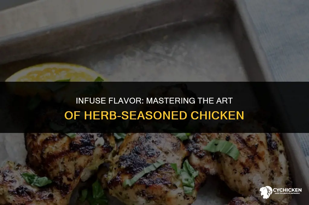 how do i get the herb seasoning inside the chicken
