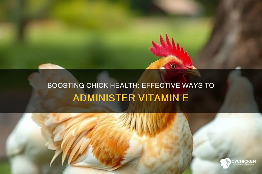 how do i give chicks vitamin e