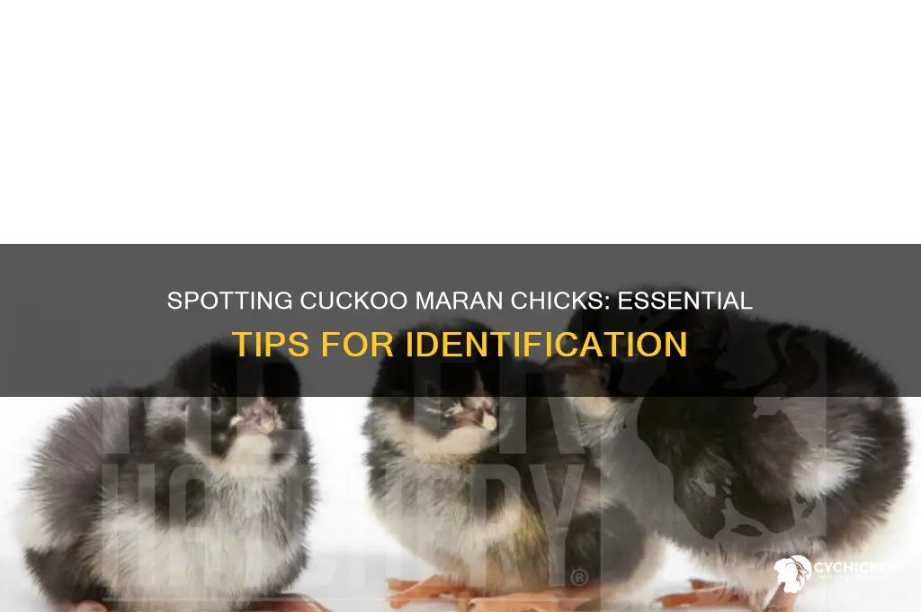 how do i identify cuckoo maran chicks