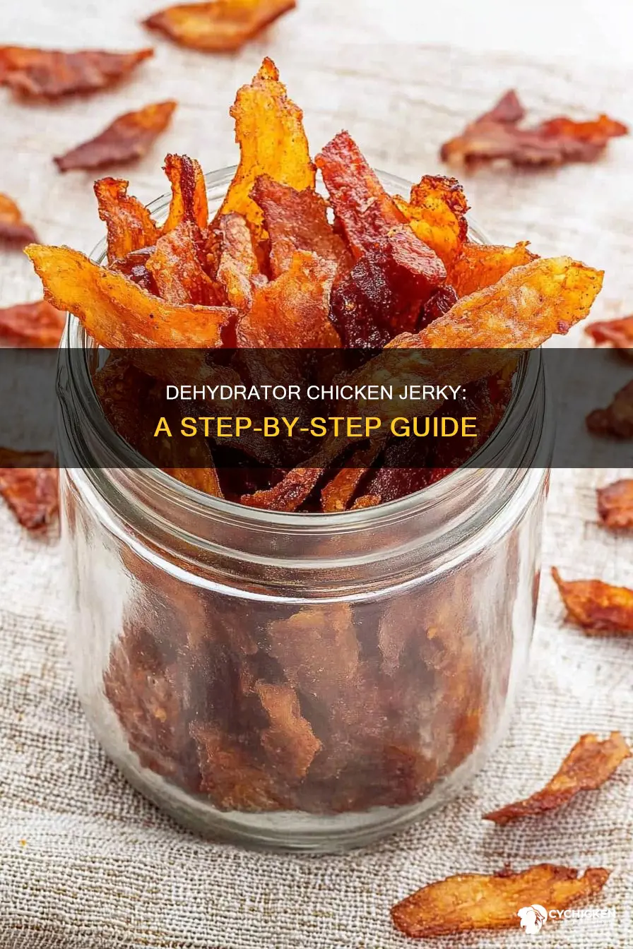 how do i ise a dehydrator for chicken jerky